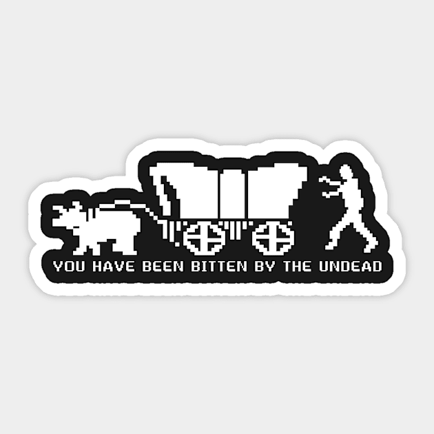 Bitten by the Undead Sticker by TerrorTalkShop